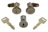 Lock Cylinder Set - Door and Ignition - w/ 2 Keys - Used ~ 1967 - 1969 Mercury Cougar / 1967 - 1969 Ford Mustang 1967,1967 cougar,1967 mustang,1968,1968 cougar,1968 mustang,1969,1969 cougar,1969 mustang,c7w,c7z,c8w,c8z,c9w,c9z,cougar,door,ford,ford mustang,ignition,ignition lock cylinder,ignition switch,lock,mercury,mercury cougar,mustang,used,reconditioned,set,cylender,11-0460