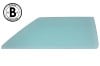 Door Glass - Glue In - TINT - Driver Side - Grade B - Used ~ 1970 Mercury Cougar / 1970 Ford Mustang 1970,1970 cougar,1970 mustang,bonded,cougar,d0w,d0z,door,driver,early,ford,ford mustang,glass,glue,grade,mercury,mercury cougar,mustang,side,tint,tinted,used,driver,drivers,drivers,11173,left