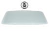 Rear Window Glass - CLEAR - Coupe - Grade B - Used ~ 1967 - 1968 Mercury Cougar 1967,1967 cougar,1968,1968 cougar,c7w,c8w,clear,cougar,coupe,glass,mercury,mercury cougar,rear,used,window,11422