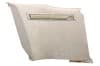 Rear Interior Panel - Standard - PARCHMENT / OFF-WHITE - Driver Side - Used ~ 1967 Mercury Cougar 1967,1967 cougar,basket,basketweave,c7w,cougar,decorative,driver,filler,panels,interior,mercury,mercury cougar,panel,parchment,rear,side,standard,strip,used,weave,white,driver,drivers,drivers,11445,left