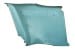 Rear Interior Panel - Standard - AQUA - Driver Side - Used ~ 1967 Mercury Cougar 741350,07041350,Arm Rest 1967,1967 cougar,aqua,arm,arm rest,armrest,basket,basketweave,c7w,cougar,decorative,driver,filler,panels,holes,interior,mercury,mercury cougar,panel,rear,rest,side,standard,strip,used,weave,driver,drivers,driver