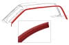 Windlace - DARK RED - Headliner - EACH - Reproduction ~ 1967 - 1970 Mercury Cougar / 1967 - 1970 Ford Mustang 1967,1967 cougar,1967 mustang,1968,1968 cougar,1968 mustang,1969,1969 cougar,1969 mustang,1970,1970 cougar,1970 mustang,c7w,c7z,c8w,c8z,c9w,c9z,cougar,d0w,d0z,dark,each,ford,ford mustang,head,headliner,lace,liner,mercury,mercury cougar,mustang,new,pinchweld,red,repro,reproduction,wind,windlace,11960,fabric,interior,roof,liner,xr7