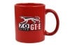 Coffee Mug - GT-E Logo - RED - New ~ 1967 - 1973 Mercury Cougar 1967,1967 cougar,1968,1968 cougar,1969,1969 cougar,1970,1970 cougar,1971,1971 cougar,1972,1972 cougar,1973,1973 cougar,C7W,C8W,C9W,D0W,D1W,D2W,D3W,ceramic,coffee,cougar,cup,joe,mercury,mercury cougar,mug,red,gt-e,12-0097