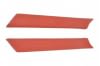 Moulding / Pad - Pillar Post - RED - PAIR - Repro ~ 1967 - 1968 Mercury Cougar / 1967 - 1968 Ford Mustang