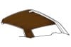 Headliner - Perforated - MEDIUM BROWN - Repro ~ 1970 Mercury Cougar