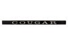 Foil Insert - Dash Emblem - Used ~ 1971 - 1973 Mercury Cougar 1971,1971 cougar,1972,1972 cougar,1973,1973 cougar,D1W,D2W,D3W,cougar,dash,decal,emblem,foil,insert,mercury,mercury cougar,script,used,12139