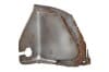 Rear Emergency Brake Cable - Bracket - Driver Side - Used ~ 1967 - 1969 Mercury Cougar / 1967 - 1969 Ford Mustang 1967,1967 cougar,1967 mustang,1968,1968 cougar,1968 mustang,1969,1969 cougar,1969 mustang,1970,1970 cougar,1970 mustang,C7W,C7Z,C8W,C8Z,C9W,C9Z,D0W,D0Z,bracket,brake,break,cable,cougar,emergency,flange,ford,ford mustang,hand,mercury,mercury cougar,mustang,driver,plate,pull,ratchet,rear,side,used,driver,drivers,drivers,12205,left