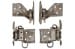 Door Hinge Set - Complete - Rebuilt ~ 1967 - 1968 Mercury Cougar / 1967 - 1968 Ford Mustang 12636,67drhingeset-100core 1967,1967 cougar,1967 mustang,1968,1968 cougar,1968 mustang,c7w,c7z,c8w,c8z,cougar,door,ford,ford mustang,hinge,mercury,mercury cougar,mustang,rebuilt,set,17-0011