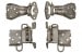 Door Hinge Set - Complete - Rebuilt ~ 1971 - 1973 Mercury Cougar / 1971 - 1973 Ford Mustang 1971,1971 cougar,1971 mustang,1972,1972 cougar,1972 mustang,1973,1973 cougar,1973 mustang,cougar,d1w,d1z,d2w,d2z,d3w,d3z,door,ford,ford mustang,hinge,mercury,mercury cougar,mustang,rebuilt,set,17-0012