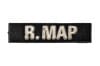 Center Dash Bezel Plaque - Right Map - XR7 - Used ~ 1967 - 1968 Mercury Cougar  1967,1967 cougar,1968,1968 cougar,C7W,C8W,bezel,center,cougar,dash,identifier,identify,indicator,knob,right,map,mercury,mercury cougar,name,plaque,plate,switch,tag,toggle,used,label,xr7,13-1117