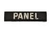 Center Dash Bezel Plaque - Panel - XR7 - Used ~ 1967 - 1968 Mercury Cougar   1967,1967 cougar,1968,1968 cougar,C7W,C8W,bezel,center,cougar,dash,identifier,identify,indicator,knob,panel,mercury,mercury cougar,name,plaque,plate,switch,tag,toggle,used,label,xr7,13-1119