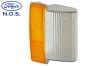 Lens - Turn Signal / Parking Light - Front - Passenger Side - NOS  ~ 1973 Mercury Cougar 1973,1973 cougar,73 cougar,cougar,d3w,ford,front,lens,light,mercury,mercury cougar,mustang,nos,parking,passenger,side,signal,turn,wanted,passenger,passengers,passengers,side,corner,marker,clear,white,translucent,grille,light,plastic,amber,13687,turn lamp