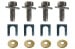 Fastener Kit - Bumper Bracket to Body - Rear - Repro ~ 1969 - 1970 Mercury Cougar / 1969 - 1970 Ford Mustang 2000226,d2f11,f-167 1969,1969 cougar,1969 mustang,1970,1970 cougar,1970 mustang,body,bracket,bumper,c9w,c9z,cougar,d0w,d0z,ford,ford mustang,hardware,kit,mercury,mercury cougar,mustang,new,rear,repro,reproduction,13894