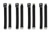 Seat Belt Set - BLACK - Deluxe - CONVERTIBLE - Grade A - Used ~ 1969 Mercury Cougar / 1969 Ford Mustang 1969,1969 cougar,1969 mustang,belt,black,c9w,c9z,cougar,deluxe,ford,ford mustang,mercury,mercury cougar,mustang,seat,set,used,grade,a,grade a,convertible,14-1019