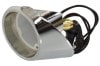 Backup / Reverse Light - Housing - Driver Side - ECONOMY - Repro ~ 1967 - 1968 Mercury Cougar / 1965 - 1966 Ford Mustang 1965,1966,65,66,1967,1967 cougar,1967 mustang,1968,1968 cougar,1968 mustang,back,backup,c7w,c7z,c8w,c8z,chrome,cougar,driver,ford,ford mustang,housing,lamp,light,mercury,mercury cougar,mustang,new,repro,reproduction,reverse,side,economy,driver,drivers,drivers,14040,left