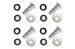 Bolt Kit - Seat Belt - Chrome - Set of 4 - Repro ~ 1967 - 1973 Mercury Cougar / 1967 - 1973 Ford Mustang 1967,1967 cougar,1967 mustang,1968,1968 cougar,1968 mustang,1969,1969 cougar,1969 mustang,1970,1970 cougar,1970 mustang,1971,1971 cougar,1971 mustang,1972,1972 cougar,1972 mustang,1973,1973 cougar,1973 mustang,belt,bolt,c7w,c7z,c8w,c8z,c9w,c9z,chrome,cougar,d0w,d0z,d1w,d1z,d2w,d2z,d3w,d3z,ford,ford mustang,kit,mercury,mercury cougar,mustang,new,repro,reproduction,seat,set,14043