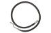 Power Steering Pressure Hose - Before 5-1-72 - ECONOMY - Repro ~ 1971 - 1972 Mercury Cougar / 1971 - 1972 Ford Mustang  1971,1971 cougar,1971 mustang,1972,1972 cougar,1972 mustang,before,block,cougar,d1w,d1z,d2w,d2z,ford,ford mustang,high,hose,mercury,mercury cougar,mustang,new,power,pressure,repro,reproduction,small,steering,14077