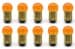 Bulbs - 1178A - Side Marker - Amber - Pack of 10 - Repro ~ 1968 Mercury Cougar 2000464,d3i-sr1178a-10pk 1178a,1968,1968 cougar,amber,bulbs,c8w,cougar,glass,marker,mercury,mercury cougar,new,pack,repro,reproduction,side,14124