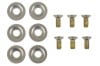 Door Latch Reinforcement Kit - Repro ~ 1967 - 1970 Mercury Cougar - 1967 - 1970 Ford Mustang 1967,1967 cougar,1967 mustang,1968,1968 cougar,1968 mustang,1969,1969 cougar,1969 mustang,1970,1970 cougar,1970 mustang,c7w,c7z,c8w,c8z,c9w,c9z,cougar,d0w,d0z,door,ford,ford mustang,kit,latch,mercury,mercury cougar,mustang,new,reinforcement,repro,reproduction,door,repair,kit,weld,in,latch,striker,cracked,crack,worn,hinge,shell,catch,over,sized,cracked,14225