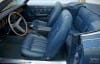 Interior Seat Upholstery - Vinyl - XR7 - Convertible - MEDIUM BLUE - Complete Kit - Repro ~ 1970 Mercury Cougar 1970,1970 cougar,blue,complete,convertible,cougar,d0w,interior,kit,medium,mercury,mercury cougar,new,repro,reproduction,upholstery,vinyl,xr7,14388