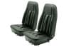 Interior Seat Upholstery - Vinyl - XR7 - Coupe / Convertible - MEDIUM GREEN - Front Set - Repro ~ 1970 Mercury Cougar 1970,1970 cougar,convertible,cougar,coupe,d0w,front,green,interior,kit,medium,mercury,mercury cougar,new,only,repro,reproduction,set,upholstery,vinyl,xr7,14556