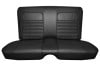 Interior Seat Upholstery - Vinyl - Standard - BLACK - Rear Seat - Repro ~ 1968 Mercury Cougar 1968,1968 cougar,black,c8w,cougar,interior,kit,mercury,mercury cougar,new,only,rear,repro,reproduction,seat,standard,upholstery,vinyl,cover,back,seat,14633