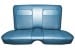 Interior Seat Upholstery - Vinyl - Standard - BLUE - Rear Seat - Repro ~ 1968 Mercury Cougar 2000984,68stdvinylkit-1b -ro,68stdvinylkit-1b-ro 1968,1968 cougar,blue,c8w,cougar,interior,kit,mercury,mercury cougar,new,only,rear,repro,reproduction,seat,standard,upholstery,vinyl,cover,back,seat,blue,back,seat,repro,reproduction,14636