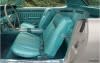 Interior Seat Upholstery - Vinyl - Decor - AQUA - Complete Kit - Repro ~ 1968 Mercury Cougar 1968,1968 cougar,amp,aqua,bucket,c8w,complete,cougar,decor,front,interior,kit,mercury,mercury cougar,new,rear,repro,reproduction,seat,upholstery,vinyl,cover,14637