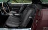 Interior Seat Upholstery - Vinyl - Decor - BLACK - Complete Kit - Repro ~ 1968 Mercury Cougar