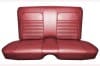 Interior Seat Upholstery - Vinyl - Standard - DARK RED - Rear Seat - Repro ~ 1968 Mercury Cougar 1968,1968 cougar,c8w,cougar,dark,interior,kit,mercury,mercury cougar,new,only,rear,red,repro,reproduction,seat,standard,upholstery,vinyl,cover,back,seat,14649