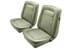 Interior Seat Upholstery - Vinyl - Standard - LIGHT IVY GOLD / LIGHT GREEN - Front Set - Repro ~ 1968 Mercury Cougar 2001003,68stdvinylkit-1g -fo,68stdvinylkit-1g-fo 1968,1968 cougar,c8w,cougar,front,gold,interior,ivy,kit,light,mercury,mercury cougar,new,only,repro,reproduction,seat,standard,upholstery,vinyl,14655