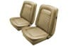 Interior Seat Upholstery - Vinyl - Standard - NUGGET GOLD - Front Set - Repro ~ 1968 Mercury Cougar 1968,1968 cougar,c8w,cougar,front,gold,interior,kit,mercury,mercury cougar,new,nugget,only,repro,reproduction,set,standard,upholstery,vinyl,14660