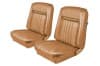 Interior Seat Upholstery - Vinyl - Decor - SADDLE - Front Set - Repro ~ 1968 Mercury Cougar 1968,1968 cougar,bucket,c8w,cougar,decor,front,interior,kit,mercury,mercury cougar,new,only,repro,reproduction,saddle,seat,set,upholstery,vinyl,14669