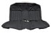 Interior Seat Upholstery - Leather - XR7 - BLACK - Rear Seat - Repro ~ 1968 Mercury Cougar 522680,100022680 1968,1968 cougar,black,c8w,cougar,interior,kit,leather,mercury,mercury cougar,new,only,rear,repro,reproduction,seat,upholstery,xr7,10762