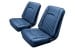 Interior Seat Upholstery - Vinyl - XR7 - DARK BLUE - Front Set - Repro ~ 1968 Mercury Cougar 2001060,68xrvinyl-6b -fo,68xrvinyl-6b-fo 1968,1968 cougar,blue,c8w,cougar,dark,front,interior,kit,mercury,mercury cougar,new,only,repro,reproduction,seat,upholstery,vinyl,xr7,cover,14712