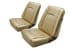 Interior Seat Upholstery - Vinyl - XR7 - NUGGET GOLD - Front Set - Repro ~ 1968 Mercury Cougar 2001066,68xrvinyl-6y -fo,68xrvinyl-6y-fo 1968,1968 cougar,c8w,cougar,front,gold,interior,kit,mercury,mercury cougar,new,nugget,only,repro,reproduction,seat,upholstery,vinyl,xr7,14718