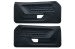 Interior Door Panels - XR7 - BLACK - PAIR - Repro ~ 1971 - 1973 Mercury Cougar 2001114,absdrpanels-bk 1971,1971 cougar,1972,1972 cougar,1973,1973 cougar,black,cougar,d1w,d2w,d3w,door,interior,mercury,mercury cougar,new,panels,repro,reproduction,xr7,driver,drivers,driver