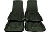 Interior Seat Upholstery - Vinyl - XR7 - w/ Comfortweave Inserts - DARK IVY GOLD / LIGHT GREEN - Front Set - Repro ~ 1968 Mercury Cougar