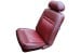 Interior Seat Upholstery - Vinyl - Decor - Coupe / Convertible - DARK RED - Front Set - Repro ~ 1969 Mercury Cougar 1969,1969 cougar,c9w,convertible,cougar,coupe,dark,decor,front,interior,kit,mercury,mercury cougar,new,only,red,repro,reproduction,set,upholstery,vinyl,cover,14817