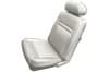 Interior Seat Upholstery - Vinyl - Decor - Coupe / Convertible - WHITE - Front Set - Repro ~ 1969 Mercury Cougar