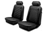 Interior Seat Upholstery - Vinyl - Standard - Coupe - BLACK - Front Set - Repro ~ 1969 Mercury Cougar 1969,1969 cougar,black,c9w,cougar,coupe,front,interior,kit,mercury,mercury cougar,new,only,repro,reproduction,set,standard,upholstery,vinyl,set,14890