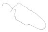 Fuel Line - Vapor Line - OE Steel - Repro ~ 1970 - 1973 Mercury Cougar - 1970 - 1973 Ford Mustang 1970,1970 cougar,1970 mustang,1971,1971 cougar,1971 mustang,1972,1972 cougar,1972 mustang,1973,1973 cougar,1973 mustang,cougar,d0w,d0z,d1w,d1z,d2w,d2z,d3w,d3z,fittings,ford,ford mustang,fuel,line,mercury,mercury cougar,mustang,new,repro,reproduction,steel,vapor,14902