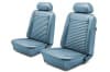 Interior Seat Upholstery - Vinyl - Standard - Coupe - LIGHT BLUE - Front Set - Repro ~ 1969 Mercury Cougar