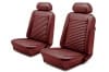 Interior Seat Upholstery - Vinyl - Standard - Coupe - DARK RED - Front Set - Repro ~ 1969 Mercury Cougar 1969,1969 cougar,c9w,cougar,coupe,dark,front,interior,kit,mercury,mercury cougar,new,only,red,repro,reproduction,set,standard,upholstery,vinyl,14948