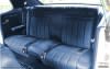 Interior Seat Upholstery - Vinyl - XR7 - Coupe - DARK BLUE - w/ Comfortweave Inserts - Rear Seat - Repro ~ 1969 Mercury Cougar 1969,1969 cougar,blue,c9w,comfort,comfortweave,cougar,coupe,dark,inserts,interior,kit,knitted,mercury,mercury cougar,new,rear,repro,reproduction,seat,upholstery,vinyl,weave,xr7,cover,back,seat,14988