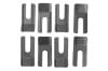 Seat Track Plates - Set of 8 - Repro ~ 1967 Mercury Cougar / 1967 Ford Mustang