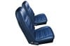Interior Seat Upholstery - Vinyl - Standard - Coupe / Convertible - MEDIUM BLUE - Front Set - Repro ~ 1970 Mercury Cougar / 1970 Ford Mustang 1970,1970 mustang,D0Z,ford,ford mustang,mustang,1970,1970 cougar,blue,cougar,d0w,front,interior,kit,medium,mercury,mercury cougar,new,only,repro,reproduction,standard,upholstery,15055