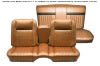 Interior Seat Upholstery - Vinyl - Standard / Decor - SADDLE - Front Bench - Complete Set - Repro ~ 1967 Mercury Cougar 1967,1967 cougar,amp,bench,c7w,complete,cougar,decor,front,interior,kit,mercury,mercury cougar,new,rear,repro,reproduction,saddle,seat,standard,upholstery,vinyl,back,seat,15179