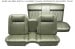 Interior Seat Upholstery - Vinyl - Standard / Decor - LIGHT IVY GOLD / LIGHT GREEN - Front Bench - Complete Set - Repro ~ 1967 Mercury Cougar 2001535,67bench-2g -fo-ro,67bench-2g-fo-ro 1967,1967 cougar,amp,bench,c7w,complete,cougar,decor,front,gold,green,interior,ivy,kit,light,mercury,mercury cougar,new,rear,repro,reproduction,seat,standard,upholstery,vinyl,15181