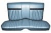 Interior Seat Upholstery - Vinyl - Standard / Decor - LIGHT BLUE - Rear Seat - Repro ~ 1967 Mercury Cougar